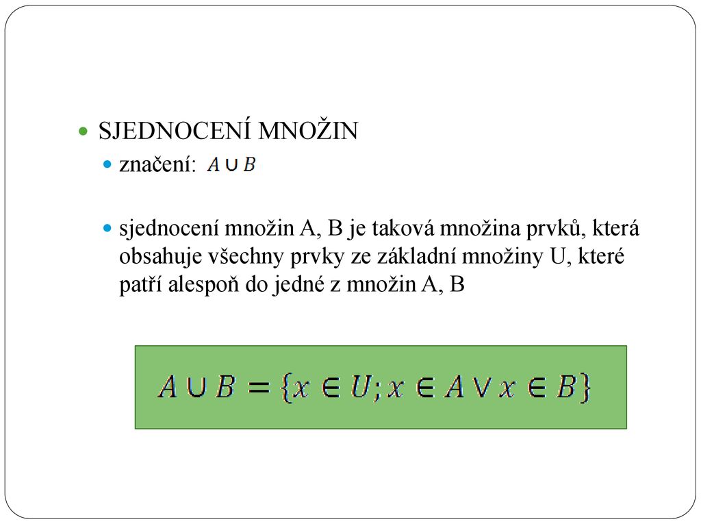 MNOŽINY Autorem materiálu a všech jeho částí není li uvedeno jinak je